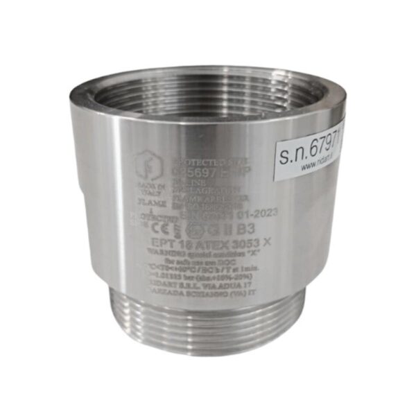 Ridart 330 ENP In-Line Deflagration Flame Arrester